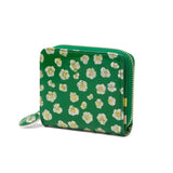 ツモリチサト 二つ折り財布 レディース ブランド tsumori chisato CARRY 財布 本革 革 大人 かわいい 二つ折 小銭入れ コンパクト 牛革 日本製 ファスナー エナメル グリッターフラワー ラウンド折財布 57858