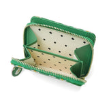 ツモリチサト 二つ折り財布 レディース ブランド tsumori chisato CARRY 財布 本革 革 大人 かわいい 二つ折 小銭入れ コンパクト 牛革 日本製 ファスナー エナメル グリッターフラワー ラウンド折財布 57858