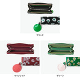 ツモリチサト 財布 長財布 レディース ブランド tsumori chisato CARRY かわいい ラウンドファスナー グリッター 女性 おしゃれ 本革 レザー 日本製 エナメル 花柄 グリッターフラワー ラウンド長財布 57859