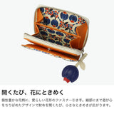 ツモリチサト 二つ折り財布 レディース ブランド tsumori chisato CARRY 財布 本革 レザー かわいい 折財布 小銭入れあり コンパクト 豚革 日本製 ファスナー 花柄 おしゃれ フランソワーズ ラウンド折財布 56010