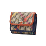 ツモリチサト 三つ折り財布 レディース ブランド tsumori chisato CARRY 財布 本革 レザー かわいい 折財布 三つ折 小銭入れあり 牛革 コンパクト ミニ チェック柄 猫 ネコ おしゃれ tcチェック ミニ財布 56020
