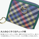 ツモリチサト 二つ折り財布 レディース ブランド tsumori chisato CARRY 財布 本革 レザー かわいい 折財布 二つ折 小銭入れあり 牛革 コンパクト チェック柄 猫 ネコ おしゃれ tcチェック ラウンド折財布 56021