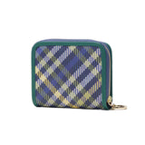 ツモリチサト 二つ折り財布 レディース ブランド tsumori chisato CARRY 財布 本革 レザー かわいい 折財布 二つ折 小銭入れあり 牛革 コンパクト チェック柄 猫 ネコ おしゃれ tcチェック ラウンド折財布 56021