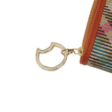 ツモリチサト 二つ折り財布 レディース ブランド tsumori chisato CARRY 財布 本革 レザー かわいい 折財布 二つ折 小銭入れあり 牛革 コンパクト チェック柄 猫 ネコ おしゃれ tcチェック ラウンド折財布 56021