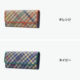 ツモリチサト 長財布 レディース ブランド tsumori chisato CARRY 財布 本革 レザー かわいい かぶせ フラップ ロングウォレット 小銭入れあり 札入れ 牛革 チェック柄 猫 ネコ おしゃれ 大容量 tcチェック 56022