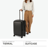 【正規品1年保証】 ティエラル スーツケース フロントオープン ブランド TIERRAL 軽量 大容量 ストッパー 拡張 エキスパンダブル 53L 61L 5泊 6泊 7泊 国内 海外 超軽量 TOMARU 2.0 S+サイズ TTMR2-004