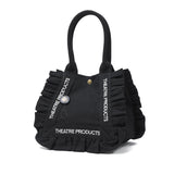 シアタープロダクツ トートバッグ レディース THEATRE PRODUCTS バッグ キャンバス 軽量 小さめ 通勤 ブランド A5 かわいい フリル デイリー お出かけ 帆布 コットン COTTON FRILL TOTE BAG-M CL250718