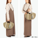 【正規品】 ヴィオラドーロ かごバッグ レディース トートバッグ VIOLAd'ORO ブランド 女性 おしゃれ 上品 ナチュラル カゴバッグ ハンドバッグ 軽量 軽い 天然素材 SANDRO ラフィア テープハンドルトート V-8087