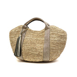 【正規品】 ヴィオラドーロ かごバッグ レディース トートバッグ VIOLAd'ORO ブランド 女性 おしゃれ 上品 ナチュラル カゴバッグ ハンドバッグ 軽量 軽い 天然素材 SANDRO ラフィア テープハンドルトート V-8087