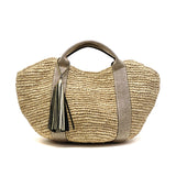 【正規品】 ヴィオラドーロ かごバッグ レディース トートバッグ VIOLAd'ORO ブランド 女性 おしゃれ 上品 ナチュラル カゴバッグ ハンドバッグ 軽量 軽い 天然素材 SANDRO ラフィア テープハンドルトート V-8087