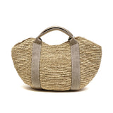 【正規品】 ヴィオラドーロ かごバッグ レディース トートバッグ VIOLAd'ORO ブランド 女性 おしゃれ 上品 ナチュラル カゴバッグ ハンドバッグ 軽量 軽い 天然素材 SANDRO ラフィア テープハンドルトート V-8087