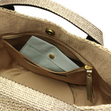 【正規品】 ヴィオラドーロ かごバッグ レディース トートバッグ VIOLAd'ORO ブランド 女性 おしゃれ 上品 ナチュラル カゴバッグ ハンドバッグ 軽量 軽い 天然素材 SANDRO ラフィア テープハンドルトート V-8087