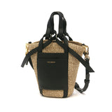 【正規品】 ヴィオラドーロ かごバッグ トートバッグ VIOLAd'ORO カゴ 小さめ コンパクト 軽量 ミニ バスケット ショルダー レディース かわいい おしゃれ 上品 MIRO レザーポケット2WAYミニトート V-8624