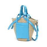 【正規品】 ヴィオラドーロ かごバッグ トートバッグ VIOLAd'ORO カゴ 小さめ コンパクト 軽量 ミニ バスケット ショルダー レディース かわいい おしゃれ 上品 MIRO レザーポケット2WAYミニトート V-8624