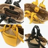 【正規品】 ヴィオラドーロ かごバッグ トートバッグ VIOLAd'ORO カゴ 小さめ コンパクト 軽量 ミニ バスケット ショルダー レディース かわいい おしゃれ 上品 MIRO レザーポケット2WAYミニトート V-8624