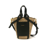 【正規品】 ヴィオラドーロ かごバッグ トートバッグ VIOLAd'ORO カゴ 小さめ コンパクト 軽量 ミニ バスケット ショルダー レディース かわいい おしゃれ 上品 MIRO レザーポケット2WAYミニトート V-8624