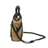 【正規品】 ヴィオラドーロ かごバッグ トートバッグ VIOLAd'ORO カゴ 小さめ コンパクト 軽量 ミニ バスケット ショルダー レディース かわいい おしゃれ 上品 MIRO レザーポケット2WAYミニトート V-8624