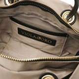 【正規品】 ヴィオラドーロ トートバッグ レディース ファスナー付き VIOLAd'ORO バッグ ビアンカ トート ブランド 撥水 軽量 ナイロン ショルダー XS 日本製 BIANCA ノットハンドルナイロントートXS サイズ V-2197