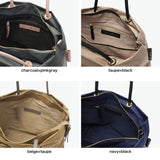 【正規品】 ヴィオラドーロ トートバッグ レディース ファスナー付き VIOLAd'ORO バッグ ビアンカ トート ブランド 撥水 ナイロン ショルダー ML A4 日本製 BIANCA ノットハンドルナイロントートML サイズ V-2204