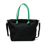 【正規品】 ヴィオラドーロ トートバッグ レディース ファスナー付き VIOLAd'ORO バッグ ビアンカ トート ブランド 撥水 ナイロン ショルダー ML A4 日本製 BIANCA ノットハンドルナイロントートML サイズ V-2204