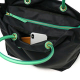 【正規品】 ヴィオラドーロ トートバッグ レディース ファスナー付き VIOLAd'ORO バッグ ビアンカ トート ブランド 撥水 ナイロン ショルダー ML A4 日本製 BIANCA ノットハンドルナイロントートML サイズ V-2204