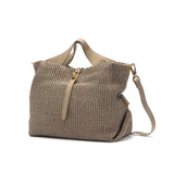 【正規品】 ヴィオラドーロ トートバッグ レディース かごバッグ ショルダーバッグ 小さめ VIOLAd'ORO かご バッグ 斜めがけ 本革 レザー 春 夏 A5 SANDRO イタリアンラフィアシート 2WAYトートバッグ V-8744