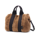 【正規品】 ヴィオラドーロ トートバッグ レディース VIOLAd'ORO バッグ 小さめ A5 ファー ボア ファーバッグ ブランド 斜めがけ 2WAY ミニトートバッグ コンパクト エコムートン 2WAYトート ELMO エルモ V-8548