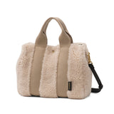 【正規品】 ヴィオラドーロ トートバッグ レディース VIOLAd'ORO バッグ 小さめ A5 ファー ボア ファーバッグ ブランド 斜めがけ 2WAY ミニトートバッグ コンパクト エコムートン 2WAYトート ELMO エルモ V-8548