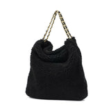 【正規品】 ヴィオラドーロ トートバッグ レディース VIOLAd'ORO バッグ 大きめ A4 ファー ボア ファーバッグ ブランド 大人 チェーン 秋 冬 肩掛け エコムートン チェーンショルダートート ELMO エルモ V-8680