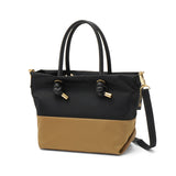 【正規品】 ヴィオラドーロ トートバッグ レディース ファスナー付き 小さめ VIOLAd'ORO トート バッグ 軽量 ブランド ナイロン 撥水 2WAY ショルダーバッグ 2WAYトートバッグ 斜めがけ きれいめ A5 上品 日本製 BIANCA V-2249