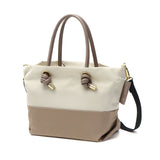 【正規品】 ヴィオラドーロ トートバッグ レディース ファスナー付き 小さめ VIOLAd'ORO トート バッグ 軽量 ブランド ナイロン 撥水 2WAY ショルダーバッグ 2WAYトートバッグ 斜めがけ きれいめ A5 上品 日本製 BIANCA V-2249