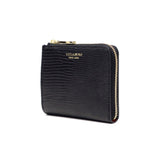 【正規品】 ヴィオラドーロ 二つ折り財布 レディース box型小銭入れ ブランド VIOLAd'ORO 財布 薄い 本革 レザー 牛革 スリム かわいい 小さめ 小さい コンパクト PORTA リザード型押しレザー 二つ折りL字型財布 V-5056