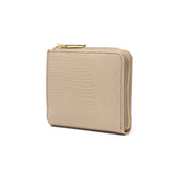 【正規品】 ヴィオラドーロ 二つ折り財布 レディース box型小銭入れ ブランド VIOLAd'ORO 財布 薄い 本革 レザー 牛革 スリム かわいい 小さめ 小さい コンパクト PORTA リザード型押しレザー 二つ折りL字型財布 V-5056