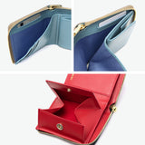 【正規品】 ヴィオラドーロ 二つ折り財布 レディース box型小銭入れ ブランド VIOLAd'ORO 財布 薄い 本革 レザー 牛革 スリム かわいい 小さめ 小さい コンパクト PORTA リザード型押しレザー 二つ折りL字型財布 V-5056