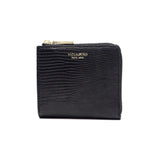 【正規品】 ヴィオラドーロ 二つ折り財布 レディース box型小銭入れ ブランド VIOLAd'ORO 財布 薄い 本革 レザー 牛革 スリム かわいい 小さめ 小さい コンパクト PORTA リザード型押しレザー 二つ折りL字型財布 V-5056