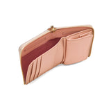 【正規品】 ヴィオラドーロ 財布 レディース コンパクト 二つ折り VIOLAd'ORO 二つ折り財布 小さめ ブランド 二つ折 ミニ財布 本革 BOX型小銭入れ 薄型 スリム かわいい PORTA リザード型押しレザー 二つ折りL字型財布 V-5056