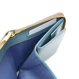 【正規品】 ヴィオラドーロ 二つ折り財布 レディース box型小銭入れ ブランド VIOLAd'ORO 財布 薄い 本革 レザー 牛革 スリム かわいい 小さめ 小さい コンパクト PORTA リザード型押しレザー 二つ折りL字型財布 V-5056