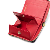 【正規品】 ヴィオラドーロ 二つ折り財布 レディース box型小銭入れ ブランド VIOLAd'ORO 財布 薄い 本革 レザー 牛革 スリム かわいい 小さめ 小さい コンパクト PORTA リザード型押しレザー 二つ折りL字型財布 V-5056