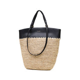 【正規品】 ヴィオラドーロ トートバッグ レディース VIOLAd'ORO ブランド 女性 おしゃれ ナチュラル トート バッグ 手持ち 肩がけ 軽量 A4 縦 本革 レザー かごバッグ SANDRO ラフィア レザーコンビトート V-8841