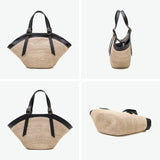 【正規品】 ヴィオラドーロ かごバッグ レディース トートバッグ VIOLAd'ORO ブランド 女性 おしゃれ 上品 ナチュラル 小さめ カゴバッグ ハンドバッグ 舟形 軽量 夏 春夏 天然素材 アバカ レザー 革 MIRO V-8844