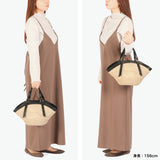 【正規品】 ヴィオラドーロ かごバッグ レディース トートバッグ VIOLAd'ORO ブランド 女性 おしゃれ 上品 ナチュラル 小さめ カゴバッグ ハンドバッグ 舟形 軽量 夏 春夏 天然素材 アバカ レザー 革 MIRO V-8844