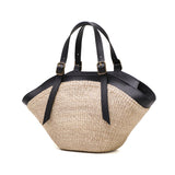 【正規品】 ヴィオラドーロ かごバッグ レディース トートバッグ VIOLAd'ORO ブランド 女性 おしゃれ 上品 ナチュラル 小さめ カゴバッグ ハンドバッグ 舟形 軽量 夏 春夏 天然素材 アバカ レザー 革 MIRO V-8844