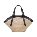 【正規品】 ヴィオラドーロ かごバッグ レディース トートバッグ VIOLAd'ORO ブランド 女性 おしゃれ 上品 ナチュラル 小さめ カゴバッグ ハンドバッグ 舟形 軽量 夏 春夏 天然素材 アバカ レザー 革 MIRO V-8844