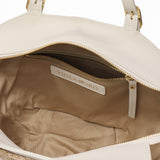 【正規品】 ヴィオラドーロ かごバッグ レディース トートバッグ VIOLAd'ORO ブランド 女性 おしゃれ 上品 ナチュラル 小さめ カゴバッグ ハンドバッグ 舟形 軽量 夏 春夏 天然素材 アバカ レザー 革 MIRO V-8844