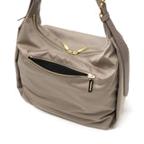 【正規品】 ヴィオラドーロ トートバッグ レディース A4 ファスナー付き 大きめ VIOLAd'ORO バッグ トート 軽量 肩掛け ファスナー ナイロン 軽い ビアンカ かわいい 撥水 ワンハンドル BIANCA ナイロンホーボーバッグ V-2256