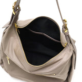 【正規品】 ヴィオラドーロ トートバッグ レディース A4 ファスナー付き 大きめ VIOLAd'ORO バッグ トート 軽量 肩掛け ファスナー ナイロン 軽い ビアンカ かわいい 撥水 ワンハンドル BIANCA ナイロンホーボーバッグ V-2256