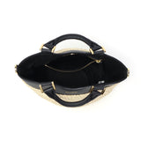 【正規品】 ヴィオラドーロ トートバッグ レディース VIOLAd'ORO トート かごバッグ 軽量 小さめ ショルダーバッグ ブランド 女性 おしゃれ 本革 レザー 2WAY SANDRO ラフィア レザーコンビトートSサイズ V-8888