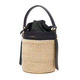 【正規品】 ヴィオラドーロ かごバッグ レディース VIOLAd'ORO トートバッグ ハンドバッグ 軽量 小さめ ブランド 女性 おしゃれ 本革 レザー バケツ型 内布付き MIRO アバカ製 レザーコンビ バケットバッグ V-8891