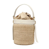 【正規品】 ヴィオラドーロ かごバッグ レディース VIOLAd'ORO トートバッグ ハンドバッグ 軽量 小さめ ブランド 女性 おしゃれ 本革 レザー バケツ型 内布付き MIRO アバカ製 レザーコンビ バケットバッグ V-8891