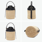 【正規品】 ヴィオラドーロ かごバッグ レディース VIOLAd'ORO トートバッグ ハンドバッグ 軽量 小さめ ブランド 女性 おしゃれ 本革 レザー バケツ型 内布付き MIRO アバカ製 レザーコンビ バケットバッグ V-8891